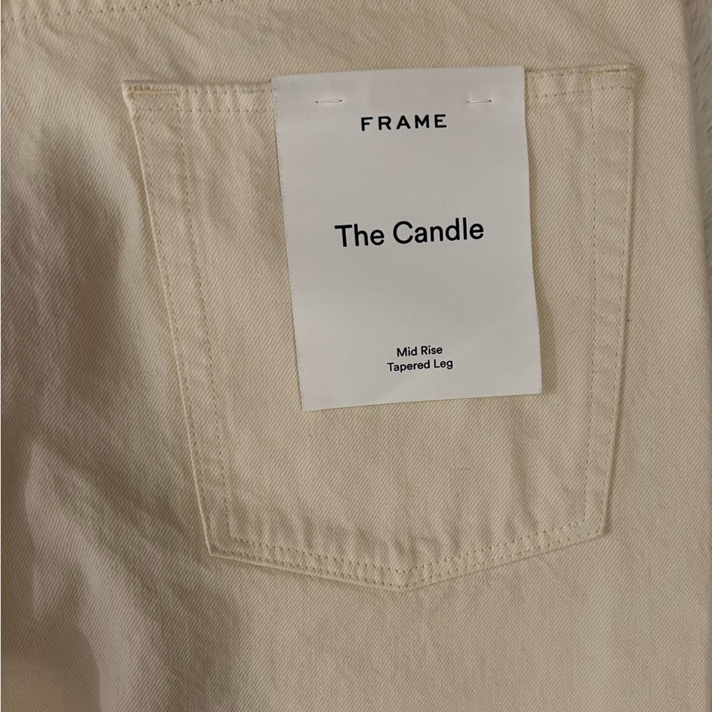 FRAME The Candle Jeans Size 31 NWT| Mid Rise Tapered Leg Buttet $268 Retail
